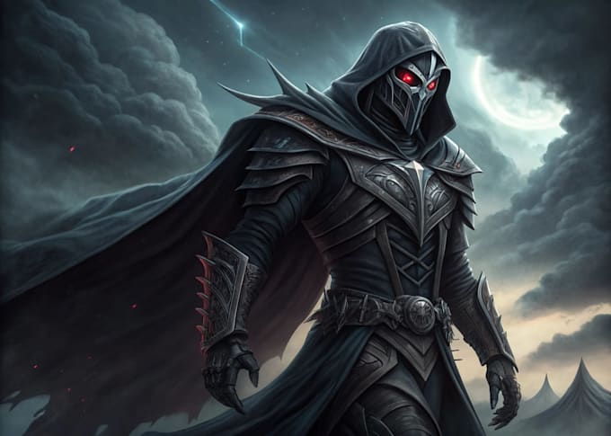 create a cinematic villain character concept