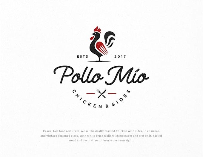 do modern wonderful beautiful chicken logo