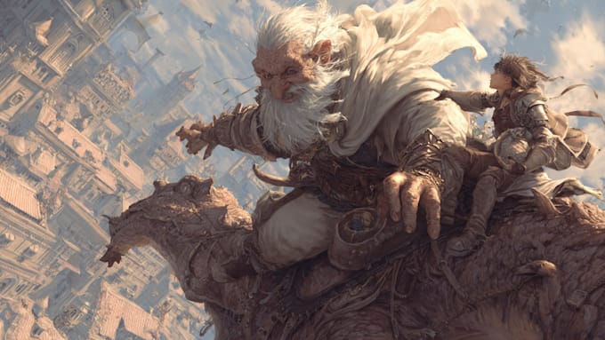 draw a fantasy illustration for you