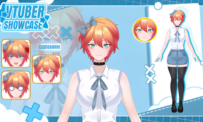 draw and rig live2d vtuber 3d vtuber model dakimakura vtuber commission live2d