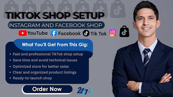 setup a tiktok dropshipping shop for you