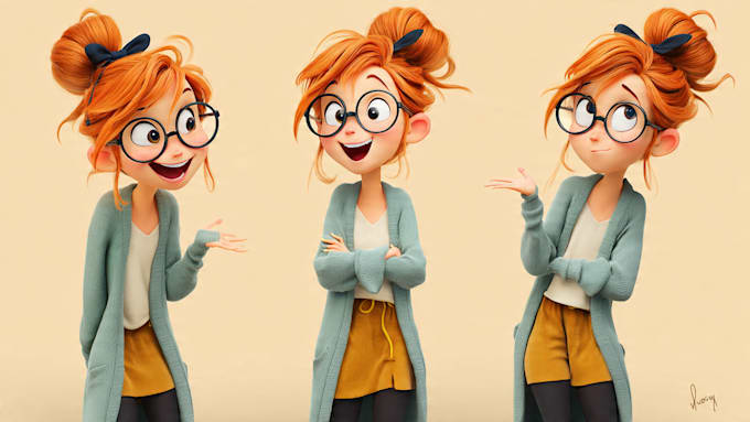 draw lovely cartoon character