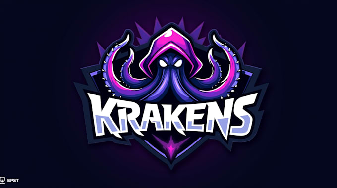 make a high quality kraken octopus logo in one day