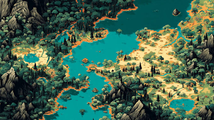 draw vector map in illustrator