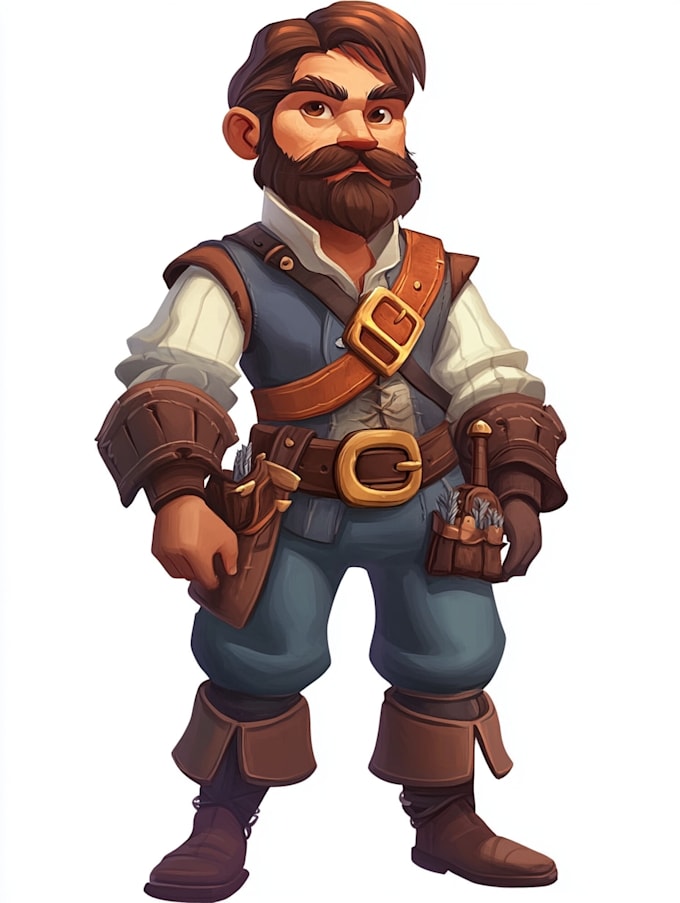 design 2d game character and sprite animations