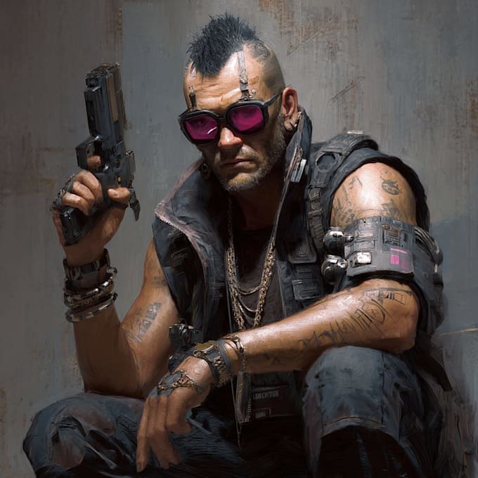do your cyberpunk character arts