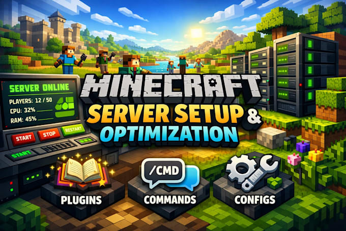 setup optimize and fix your minecraft server for smooth smp gameplay