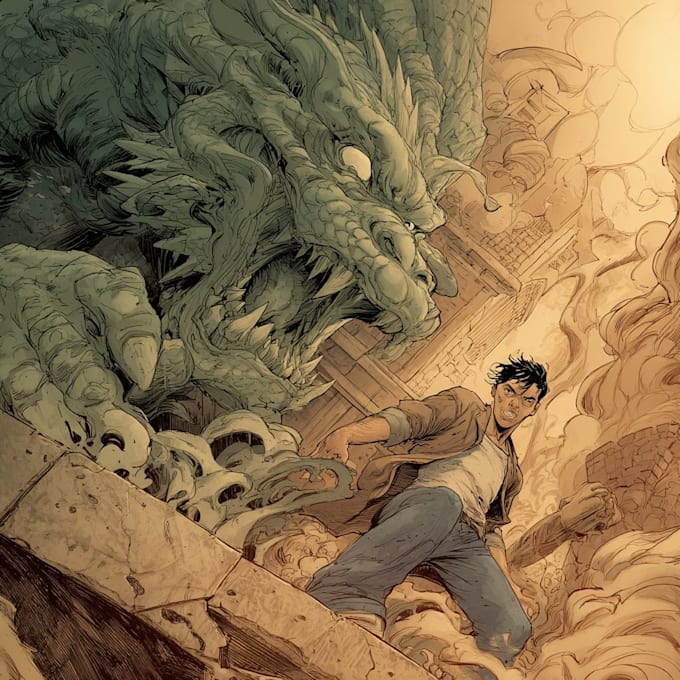 comic book illustration with comic book illustrator