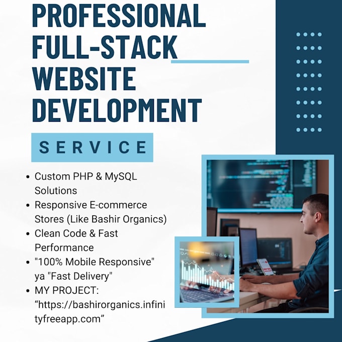 build a professional business website or e commerce store