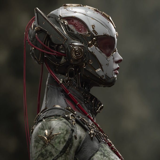 sci fi character illustration or sci fi character
