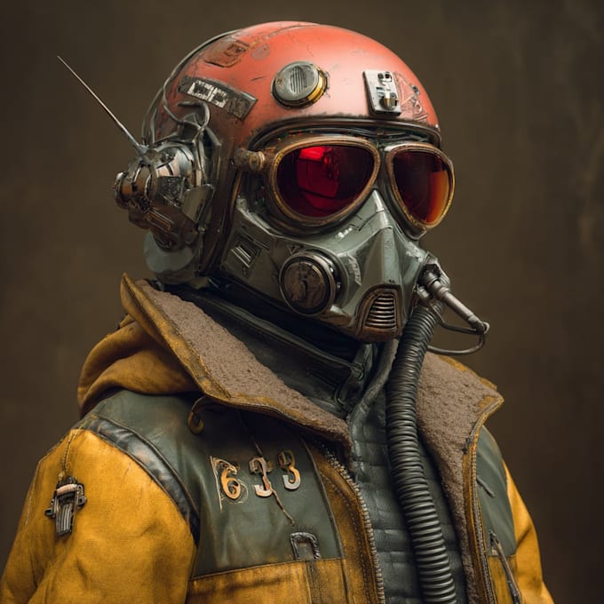 sci fi character illustration or sci fi character
