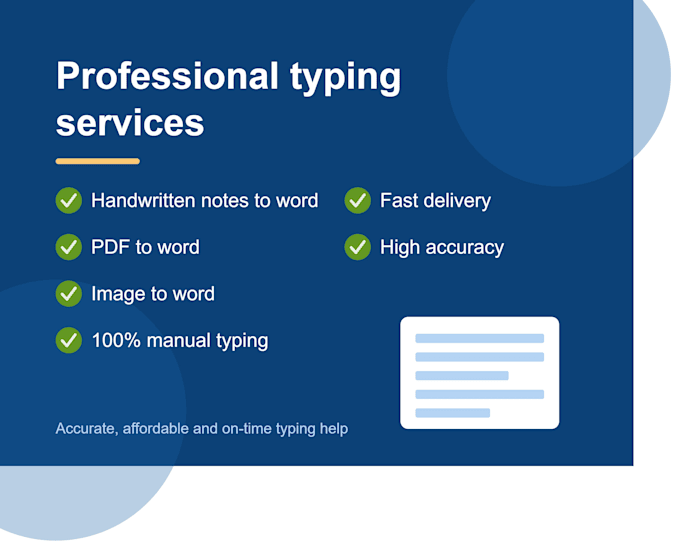 do fast typing from images, pdfs, and handwritten notes
