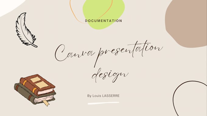 design and format a professional presentation using canva
