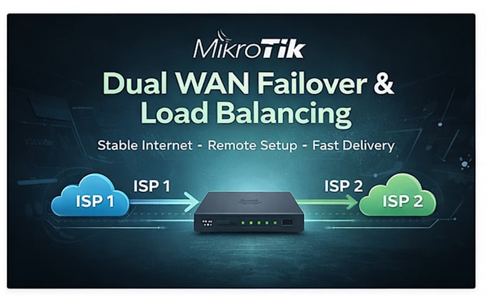 setup mikrotik dual wan failover and load balancing