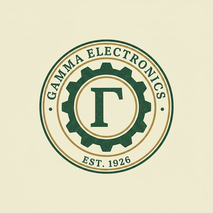 design a unique vintage gamma logo