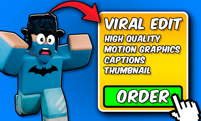 edit your funny roblox and gaming video in 24 hours
