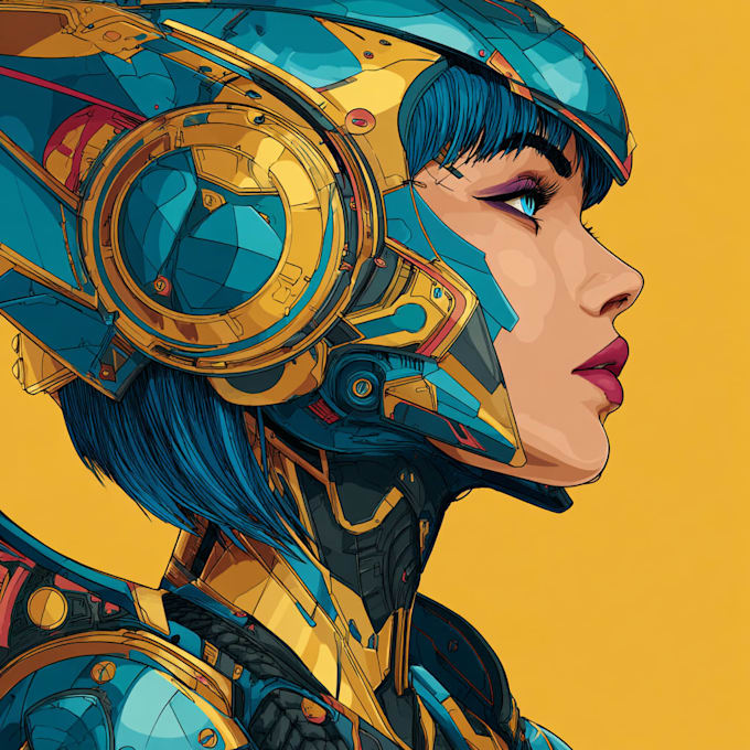 sci fi character illustration or sci fi character