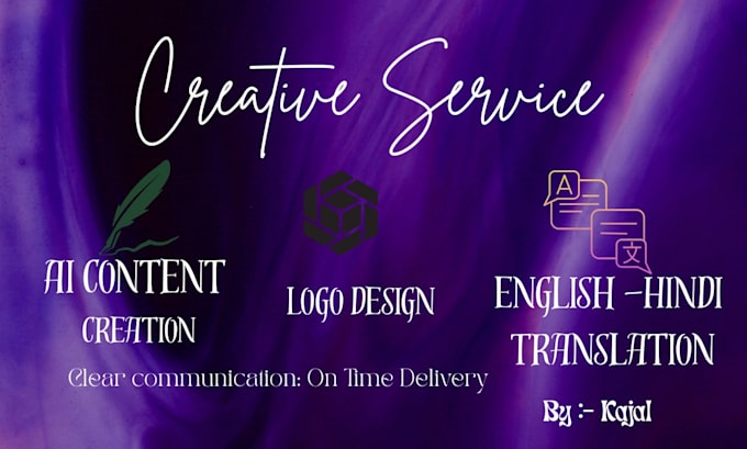 ai content writing, logo design, and translation
