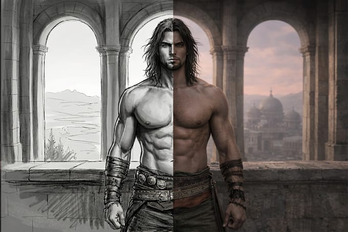 turn your imagination into cinematic concept art and visual frames