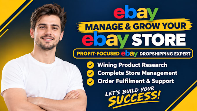 manage your ebay store dropshipping as expert ebay virtual assistant