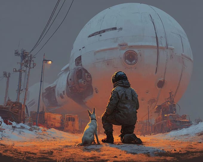 draw unique sci fi art with futuristic and space themes