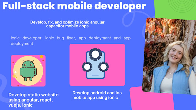develop, fix, and optimize ionic angular capacitor mobile apps