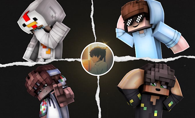 do 3 professional minecraft skinrenders