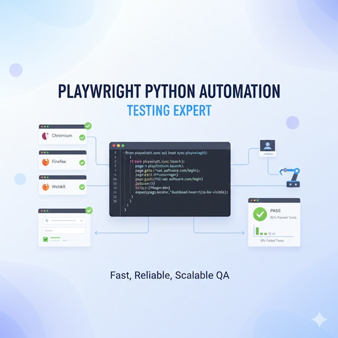 create playwright automation tests and framework using python