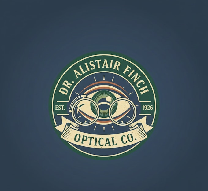 design a professional vintage optometry logo