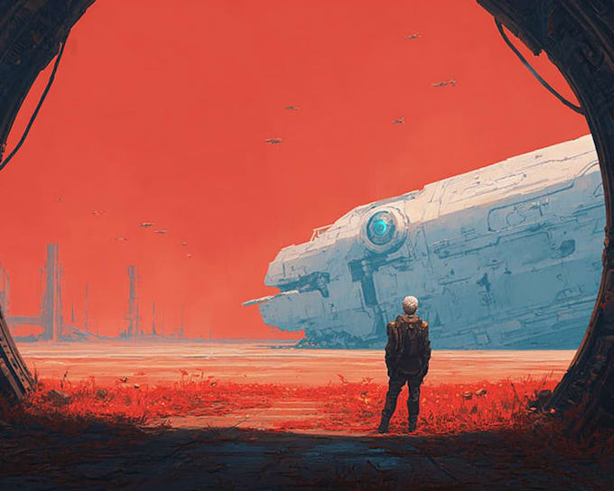 draw high quality sci fi characters and aliens
