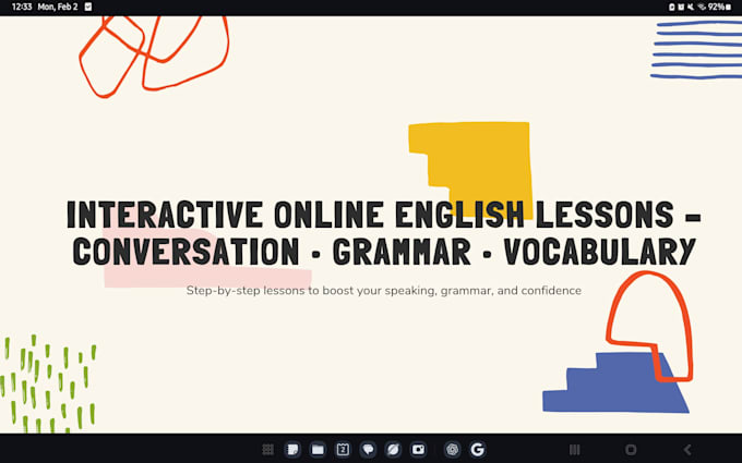 english conversation practice and grammar improvement