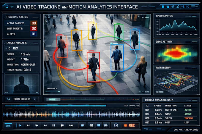 develop ai video tracking system with motion analytics and detection