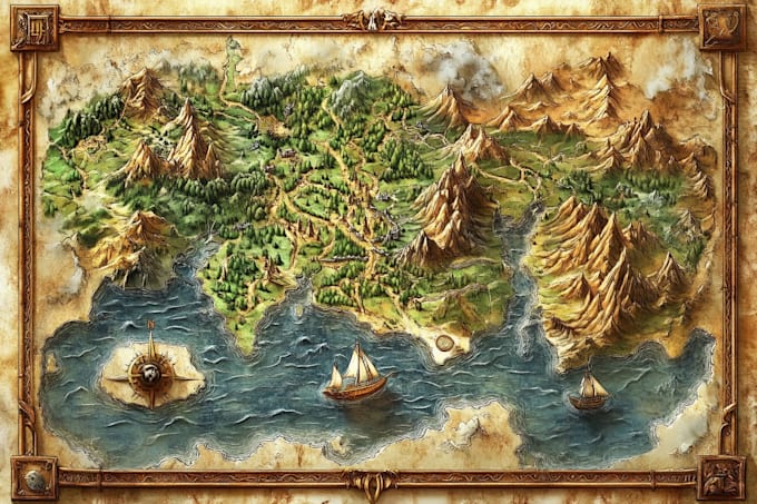 draw a custom map for fantasy