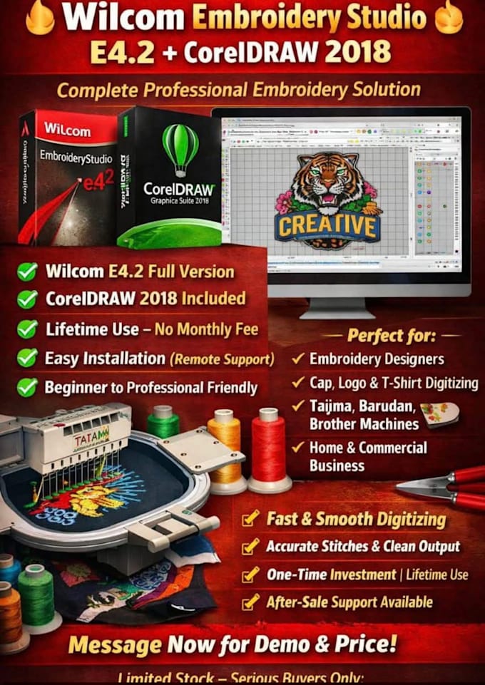 install wilcom embroidery software on your windows PC