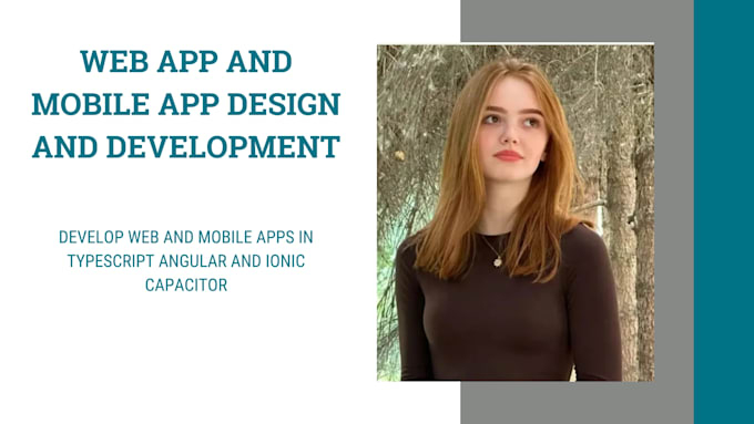 develop web and mobile apps in typescript angular and ionic capacitor