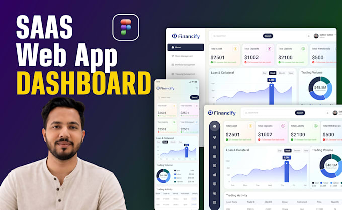 Do ui ux design for saas dashboard and web app with figma by Creative ...