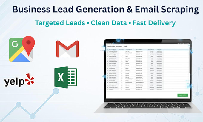 scrape business leads emails and contact data