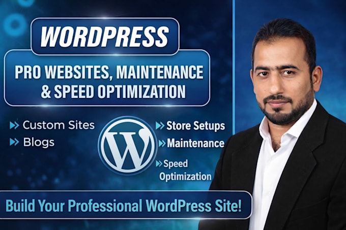 design redesign wordpress website, website development as a full stack developer