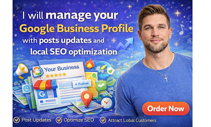 manage your gmb profile with posts updates and local SEO optimization