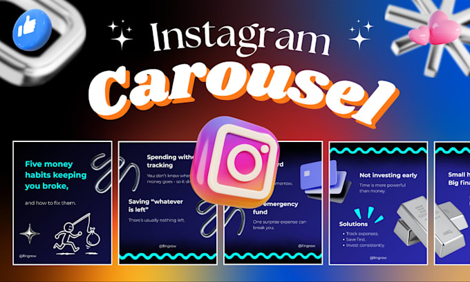 design carousel post for instagram or linkedin