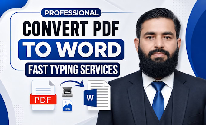 convert pdf to word, scan images to word and manual retyping
