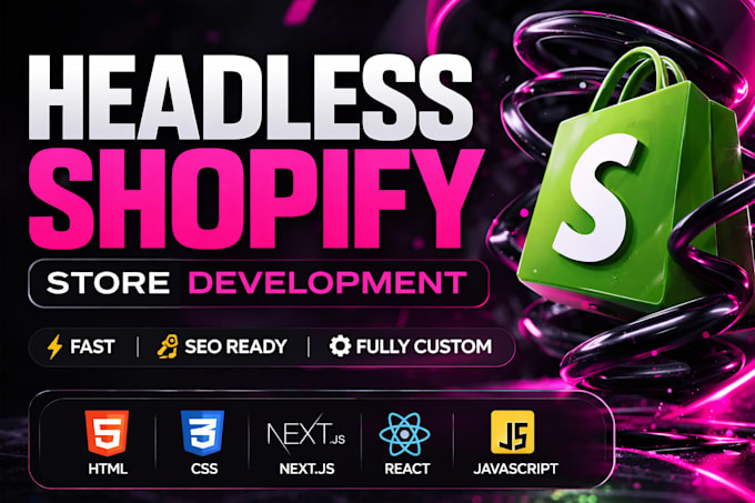 build shopify headless store and custom ecommerce solutions