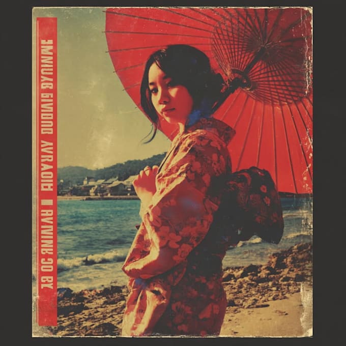 make a vintage japanese poster
