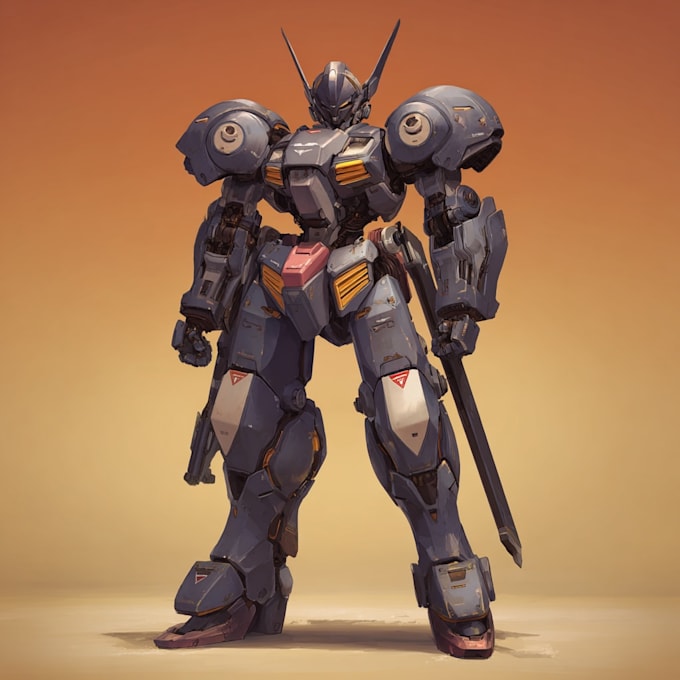 draw gundam, transformer, robot, armor, mecha