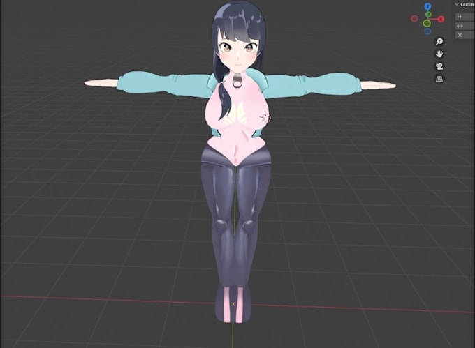 rig  port convert live2d vtuber model for vroid  model avatar vrm, sfm character