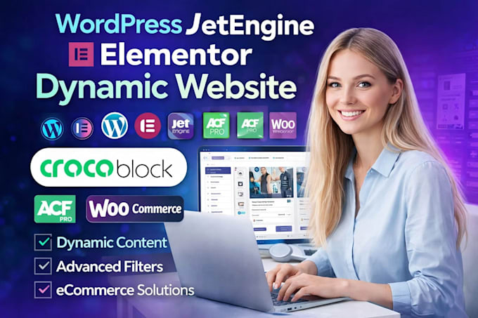 wordpress jetengine elementor dynamic website with crocoblock acf pro integraton