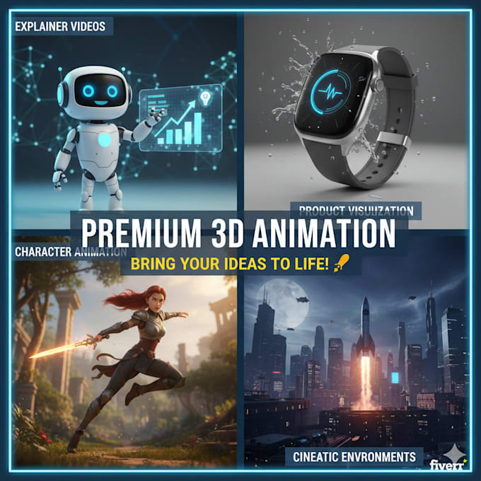 3d animation short video ads