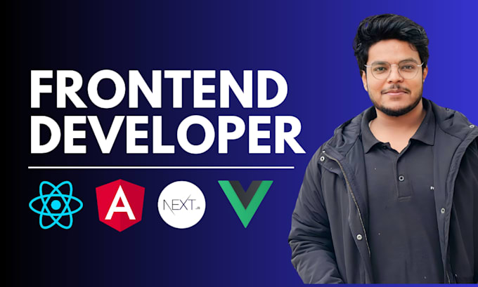 be front end web developer convert figma to react nextjs vuejs gsap
