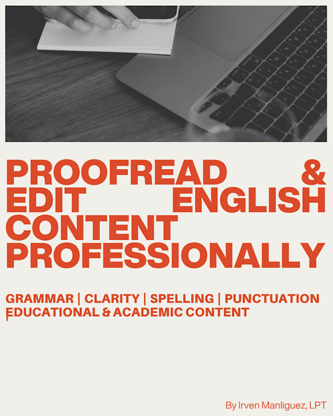 proofread and edit english content professionally