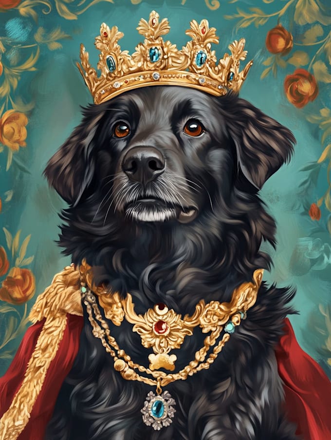 create a custom pet portrait